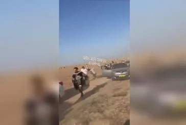 İsrail'de çatışmaların yaşandığı noktalarda halk böyle kaçıştı