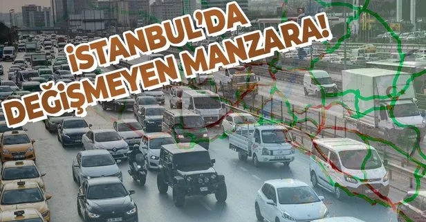 Son dakika: Kısıtlama öncesi İstanbul’da trafik kilitlendi! İşte İstanbul yol durumu