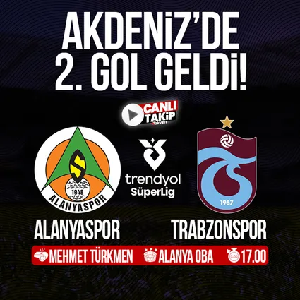Alanyaspor - Trabzonspor | Süper Lig maçı CANLI