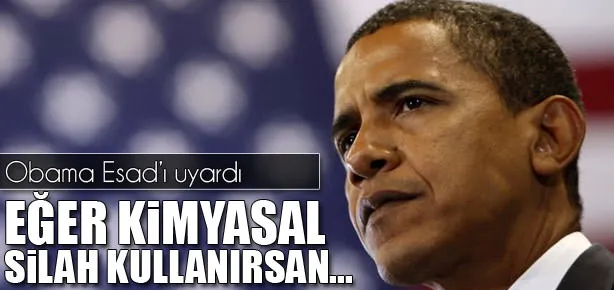 Obama Esed’i uyardı
