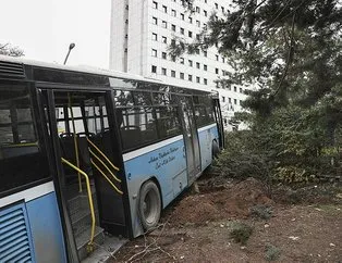 Halk otobüsü şoförünün dikkati faciayı önledi