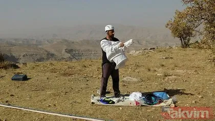 Başkan Erdoğan için 150 metre tırmanıp topluyor!