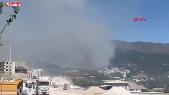 Antakya'da orman yangını!