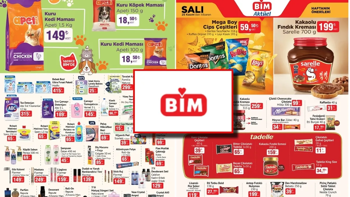 Bim 25 Kasım aktüel kataloğu | Bugün BİM raflarında neler var?