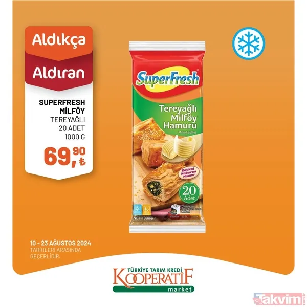 Tarım Kredi'de 59 üründe altın fiyatlar sıralandı! Hafta başı indirimi geldi: 13-23 Ağustos'ta yoğurt, peynir, tereyağı, balık, un... - 42