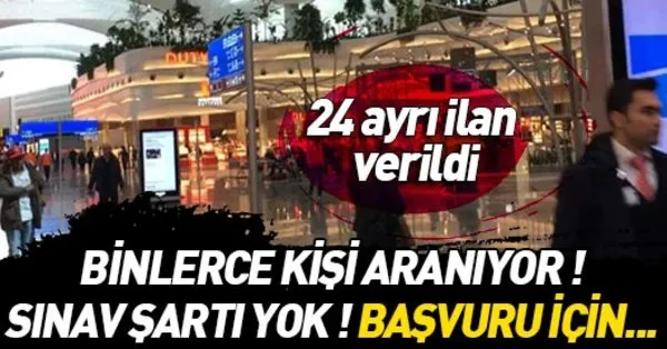 Thy Iga Personel Alimi Basvuru Sartlari Nedir Istanbul Havalimani 2019 Thy Iga Personel Alim Is Ilanlari Takvim
