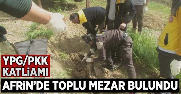 Afrin'de toplu mezar bulundu
