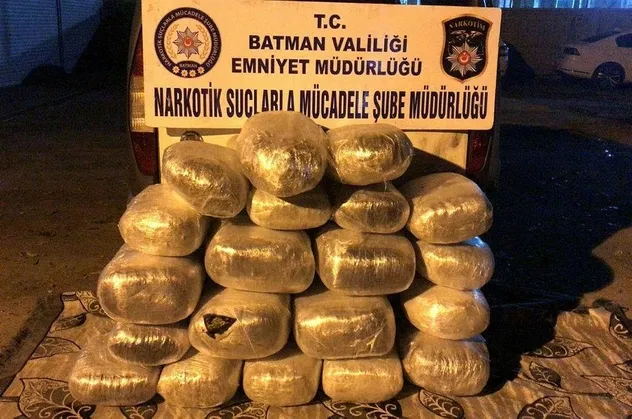 Son dakika: Batman'da 135 kilo esrar ele geçirildi