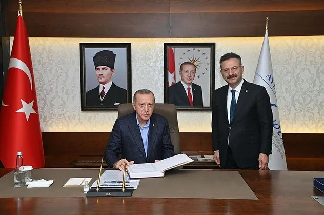 Başkan Erdoğan'dan Aydın Valiliğine ziyaret