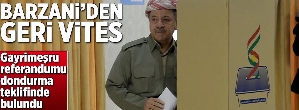 Barzani’den geri adım