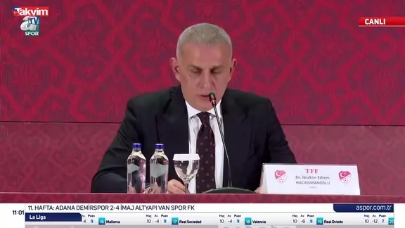 TFF Başkanı İbrahim Hacıosmanoğlu Türk futbolunu sarsan verileri açıkladı: "571 aktif hakemin 371'inin bahis hesabı var!"