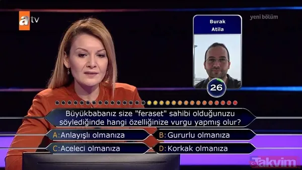 Milyoner'e damga vuran soru! Bakın o kelimenin Osmanlı'daki anlamı neymiş: Usul-ı tahaffuzun günümüzdeki karşılığı... - 29