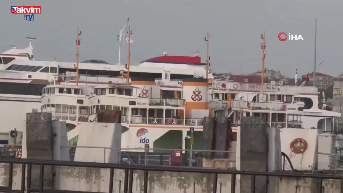 İstanbul'da vapur seferleri iptal edildi
