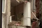 Şişli'de panik anları! Yatak odasının duvarı çöktü: "Deprem oldu sandık"