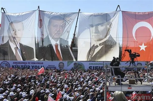 Cumhur İttifakı Ankara miting alanı saatler öncesinden doldu taştı - 37