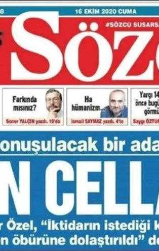 Sözcü'den skandal manşet: Yine yargıyı hedef aldılar!