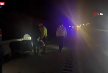 Çorum’da otomobil takla attı: 2 yaralı