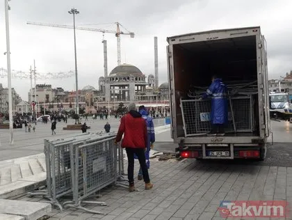 Taksim Meydanı’nda yılbaşı önlemleri! Kablosuz mobil güvenlik kameraları yerleştirildi