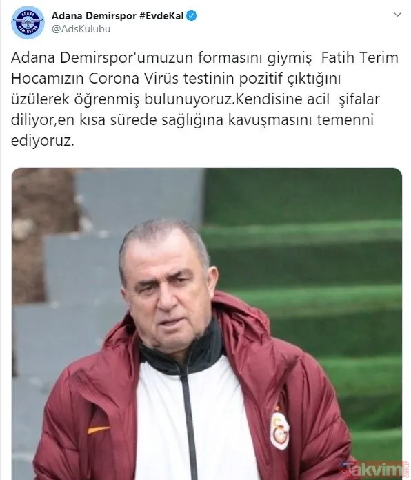 Corona virüse yakalanan Fatih Terim'e destek mesajları: Nefesim daralıyor - 32