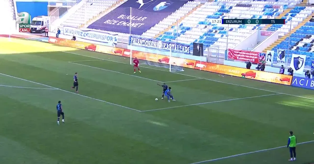 BB Erzurumspor Ömer Şişmanoğlu ile öne geçti (BB Erzurumspor 1-0 Trabzonspor)