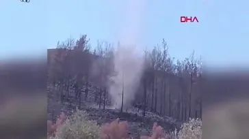 Hatay’da ormanlık alanda hortum oluştu