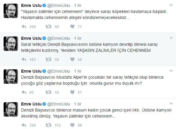 FETÖ'nün finosu Uslu'dan insanlık dışı twit-1