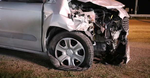 Göçmenleri taşıyordu takla attı! 7 yaralı