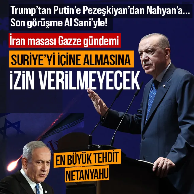Başkan Erdoğandan İran-İsrail gerilimi sonrası yoğun diplomasi! Katar Emiri Al Sani ile görüştü | Peş peşe temaslar