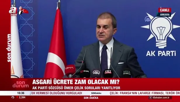 ASGARİ ÜCRET SON DAKİKA! Ömer Çelik'ten 'Asgari ücrette ikinci zam olacak mı?' sorusuna yanıt