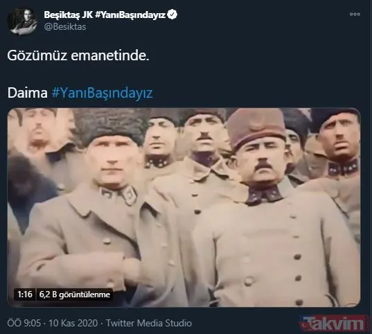 Spor camiası 10 Kasım'da tek ses oldu, Mustafa Kemal Atatürk'ü andı! İşte paylaşımlar