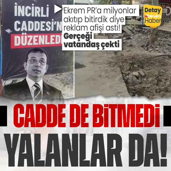 CHPli İBBnin İncirli Caddesini düzenledik yalanı! Rezaleti vatandaş görüntüledi: Yeniledik dediler çukura döndü