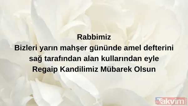 Regaip Kandili resimli mesajlar 2025 | Dualı, hadisli, anlamlı, en yeni ve kısa hayırlı kandiller sözleri - 13