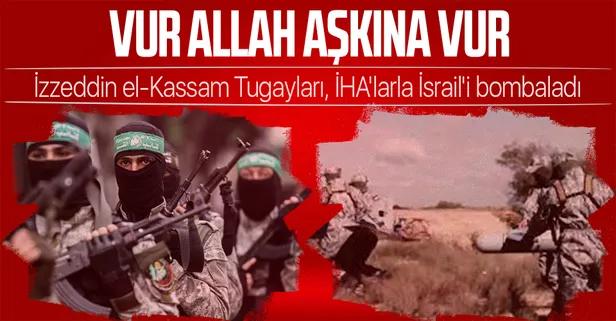 İzzeddin el-Kassam Tugayları, İsrail'e ait bir gaz platformu ile askeri yığınağı İHA'larla intihar dalışı yaparak vurdu