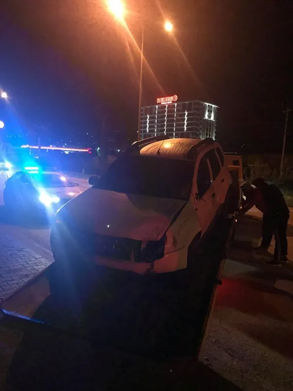Giresun'da 'dur' ihtarına uymayan sürücü polislere çarptı - 12