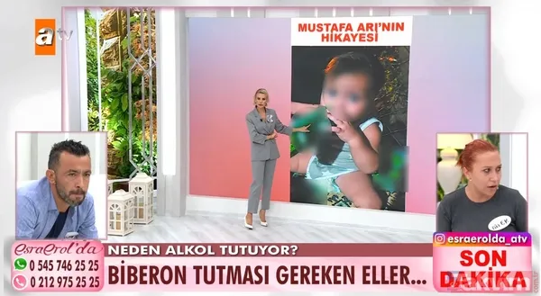 1,5 yaşındaki bebeğe alkol içiren aileye canlı yayında gözaltı! Esra Erol Narin Güran'ı hatırlatarak tepki gösterdi - 8