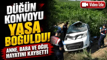 Aksaray'da düğün dönüşü kaza: 3 ölü 1 yaralı