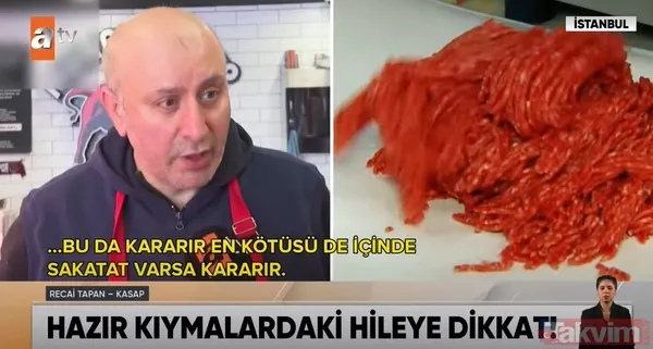Etin Görüntüsüne İlişkin Konuşan Kasap Recai Tapan İse; "Et Çok Yağsızsa Kararır, Et Kalitesiz İthal Etlerden Oluşuyorsa Kararır, İnek Veya Sığır Etiyse Ve...
