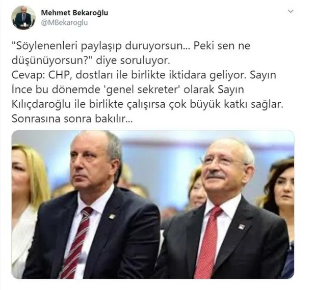 Yeni parti kurmaya hazırlanan Muharrem İnce'ye CHP'den teklif: Gel genel sekreter ol-1