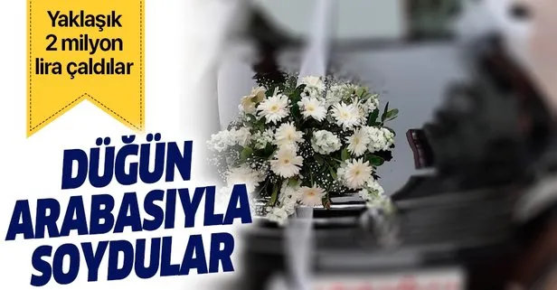 İstanbul’da soygunculardan düğün arabası taktiği! Yaklaşık 2 milyon çalındı