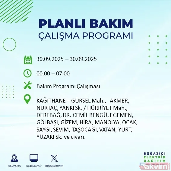 İstanbul’un 23 ilçesinde elektrikler kesilecek! 30 Eylül 2025 BEDAŞ kesinti listesi - 33