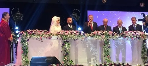 Cumhurbaşkanı Erdoğan Kasırga’nın oğlunun nikahına katıldı