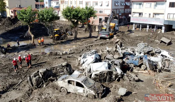 Sel felaketinin yaşandığı Kastamonu Bozkurt'ta çalışmalar sürüyor! Göktürk-1 Keşif Uydusu bölgeyi görüntüledi - 32