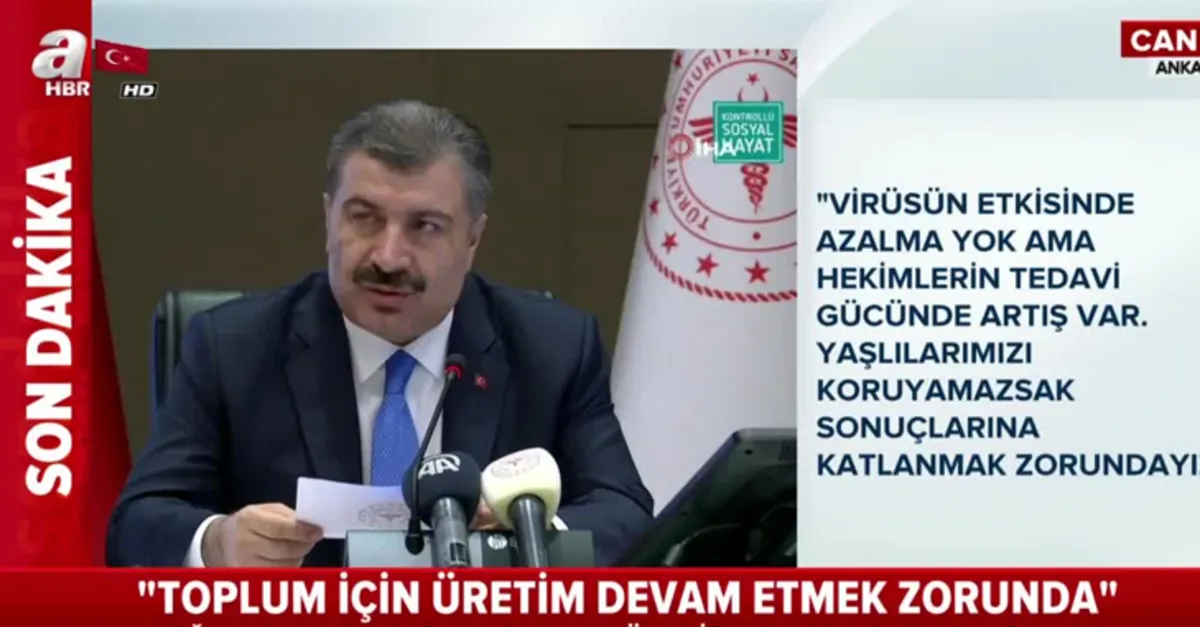 Sağlık Bakanı Fahrettin Koca İstanbul, Ankara ve İzmir'in 1 aylık Kovid-19 verilerini açıkladı!