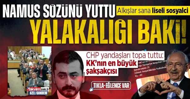 Namus sözünü yutan CHP’li Eren Erdem ’kutu kola’ kadar oy alamayan Kılıçdaroğlu’nu tek başına ayakta alkışladı