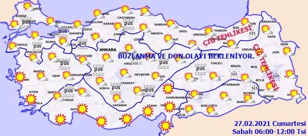 Meteorolojiden 8 il için son dakika çığ uyarısı! 27 Şubat hava durumu-4