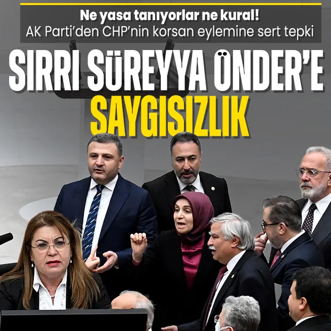 AK Partiden CHPli Gülizar Biçer Karacanın korsan Can Atalay eylemine sert tepki: Sırrı Süreyya Öndere saygısızlık