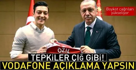Mesut Özil’i reklamdan çıkaran Vodafone Almanya'ya tepkiler çığ gibi!