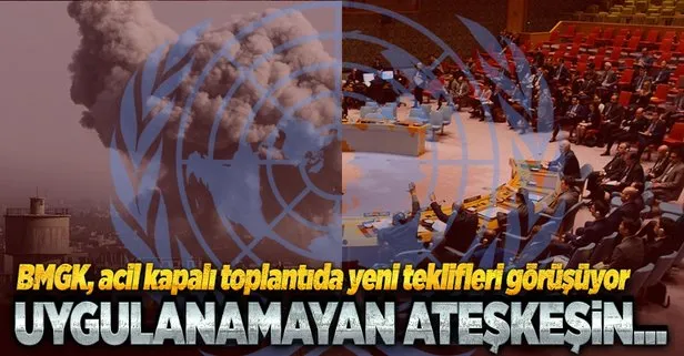 BMGK, Suriyede uygulanamayan ateşkesi görüşmek üzere toplandı