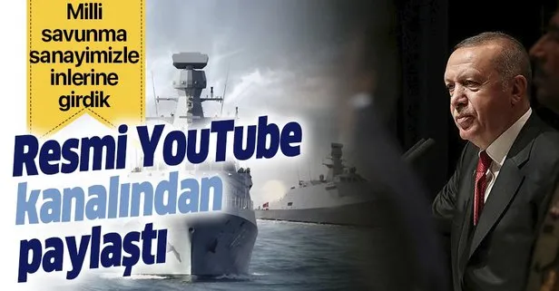 Başkan Erdoğan’ın resmi YouTube kanalından paylaşıldı: Milli savunma sanayimizle inlerine girdik