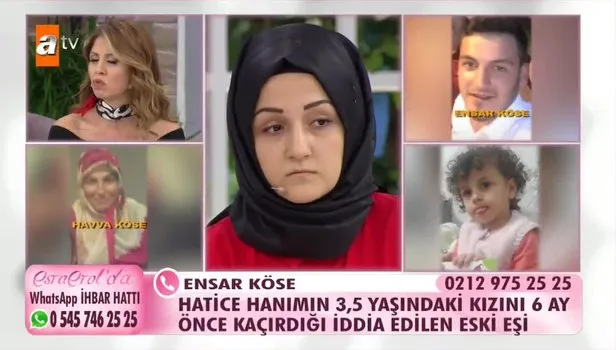 Esra Erol'da Hatice Çalış kayıp kızını arıyor! 17 Ekim Esra Erol'da Hatice Çalış'ın kızını kim kaçırdı?